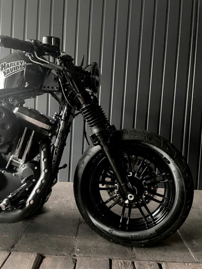 HARLEY SPORTSTER 48 fortyeight BLACK BOBBER **VERKAUFT** – Bild 5